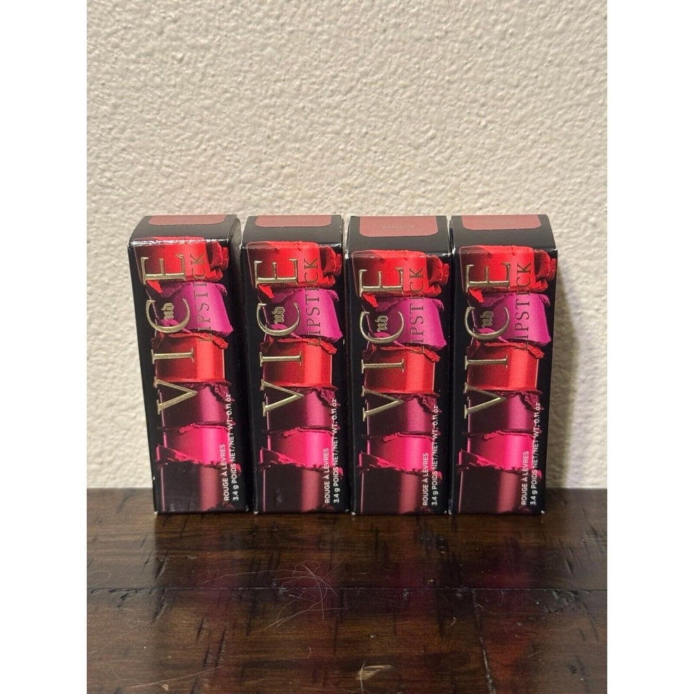 Urban Decay Vice lipstick Backtalk comfort matte NEW LOT of 4